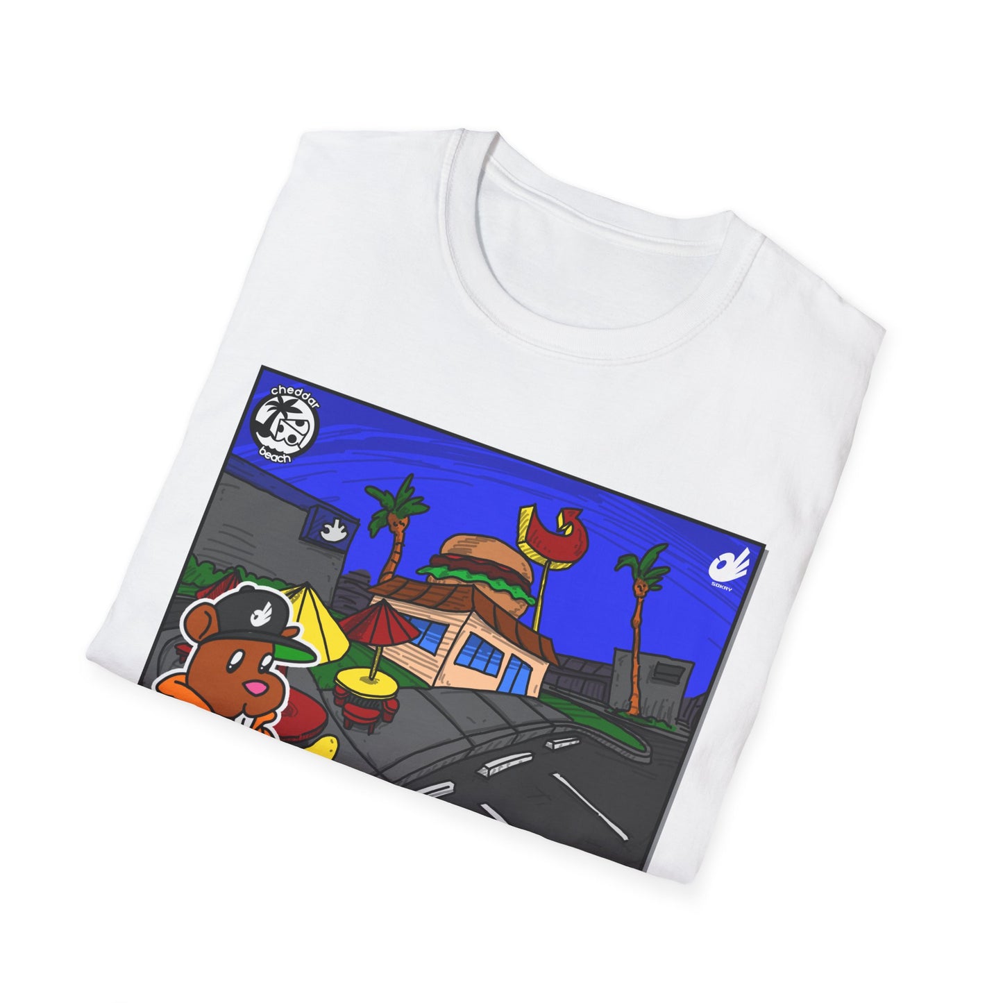 Cheddar Beach - Hamston - Unisex Softstyle T-Shirt