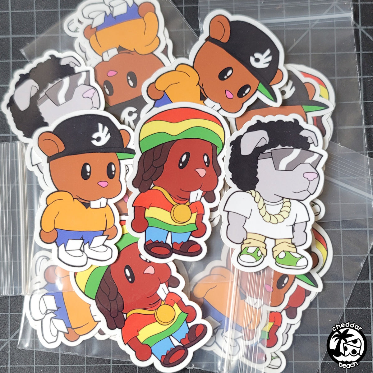 Chibi Gerbert Sticker - Cheddar Beach